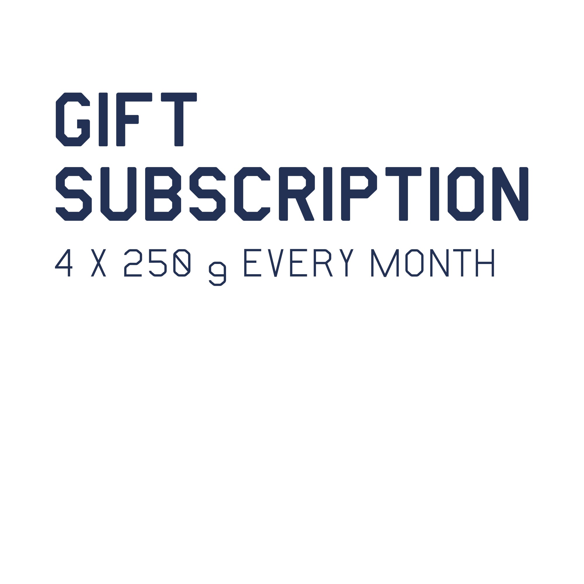 Gift subscription: 4 x 250g bags of coffee every month (Free international shipping) - Morgon Coffee Roasters